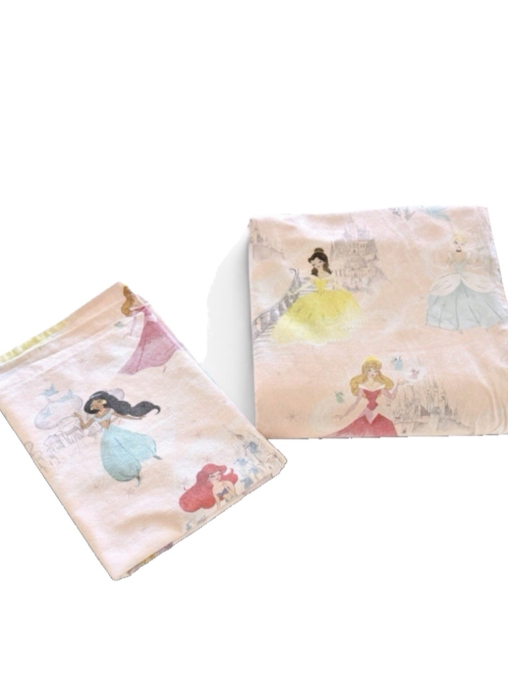 Pottery‎ Barn Kids Disney Princess Castles Duvet Cover Full/Queen + 1 Sham